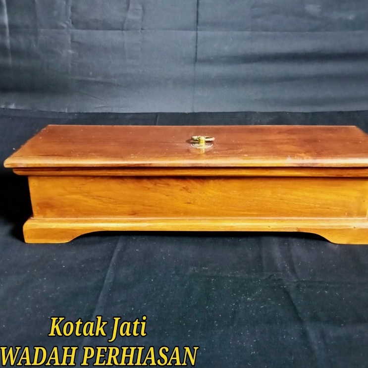 Jual Box Kotak Kayu Jati Wadah Penyimpanan Keris Perhiasan Shopee Indonesia