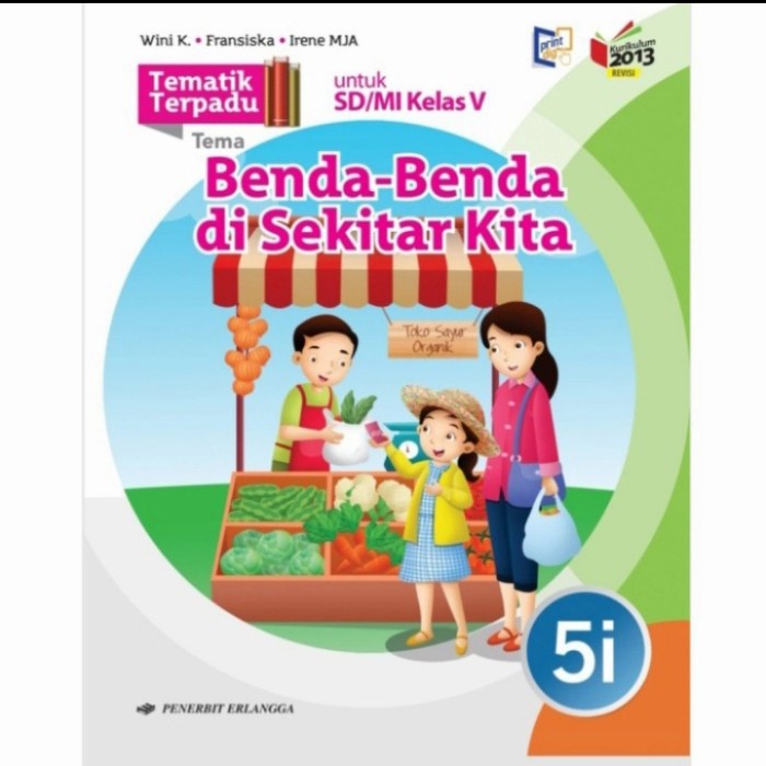 Jual BUKU TEMATIK TERPADU JILID 5I KELAS 5 SD ERLANGGA REVISI SEMESTER ...