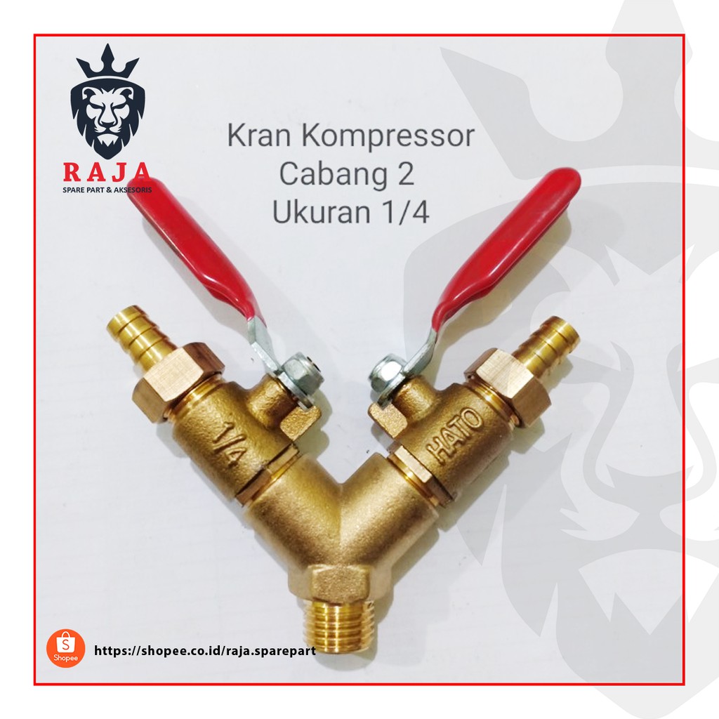 Jual Kran kompressor angin 1/ cabang 2 | Shopee Indonesia