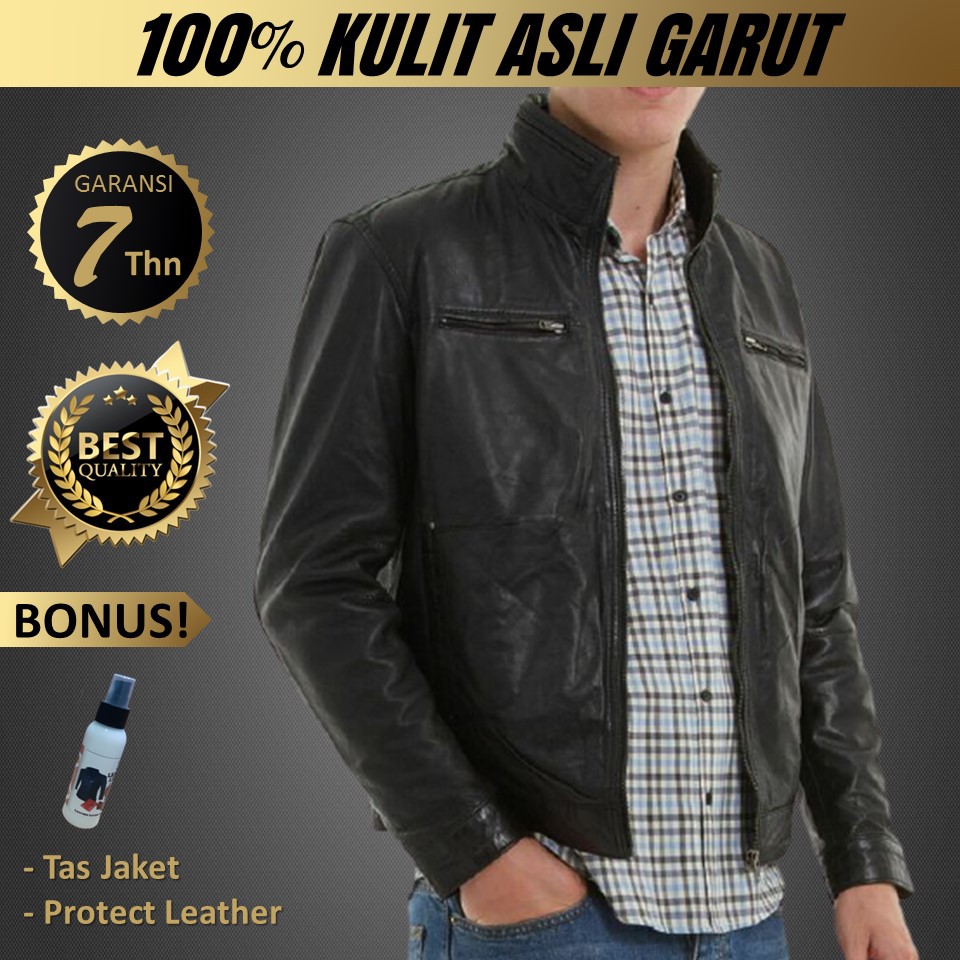 Jual Jaket Kulit Domba Asli Garut Super Pria Original Kulit Domba GARANSI TAHUN Shopee