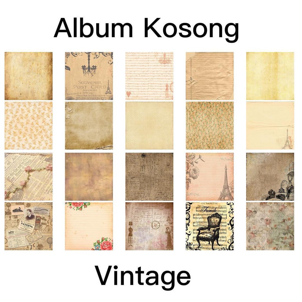 Jual DIY SCRAPBOOK - BAHAN SCRAPBOOK - ALBUM KOSONG VINTAGE | Shopee ...