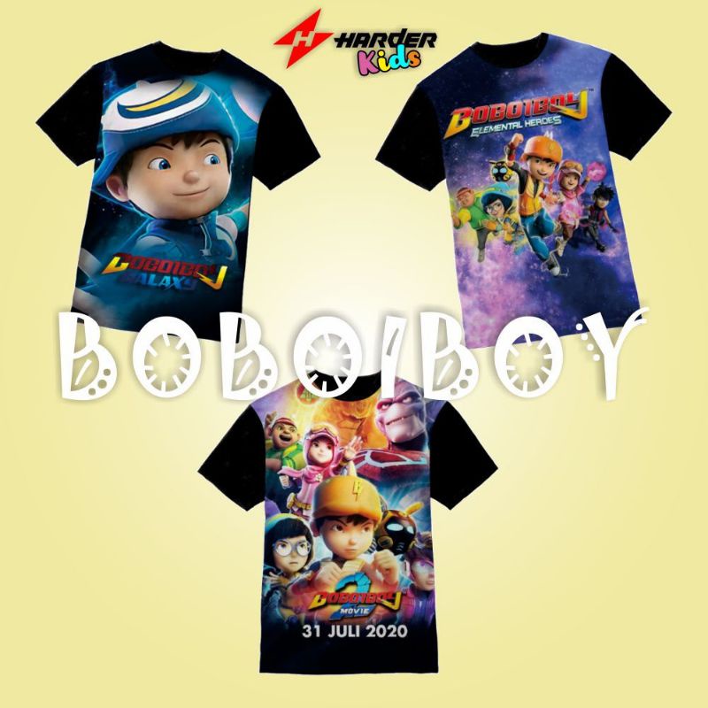 Jual Baju Kaos Anak Boboiboy V4 | Kaos Anak Kartun Boboiboy | Kaos Anak ...