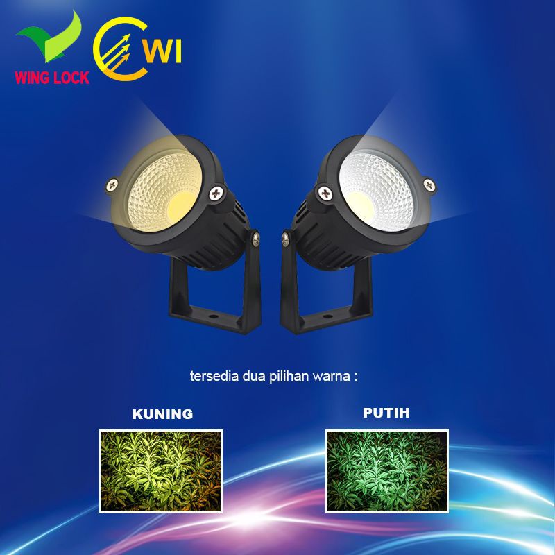 Jual lampu taman cob WL-9075 wing lock | Shopee Indonesia