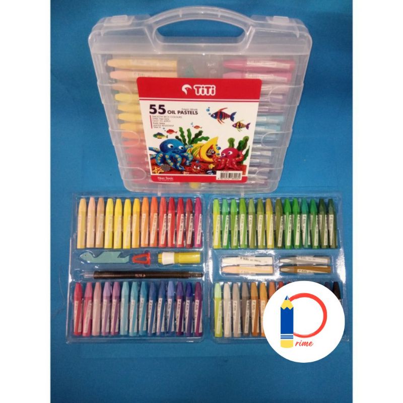 Jual Crayon TITI JOYKO Oil Pastel 55 Warna Shopee Indonesia