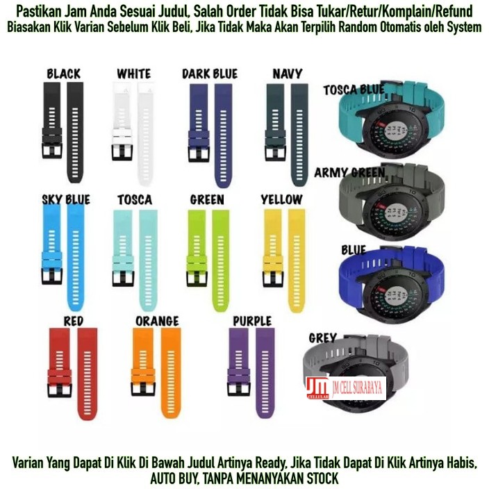 Jual MF5 26mm Quick Fit Rubber Sports Strap Band Garmin Fenix 6x / Pro / Sapphire Shopee Indonesia