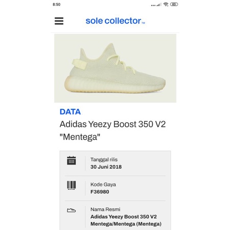 Yeezy hot sale butter harga