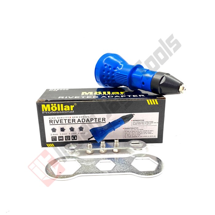 Jual [Rivet] Mollar Adaptor Tang Rivet Mesin Bor - Ripet Gun Elektrik ...