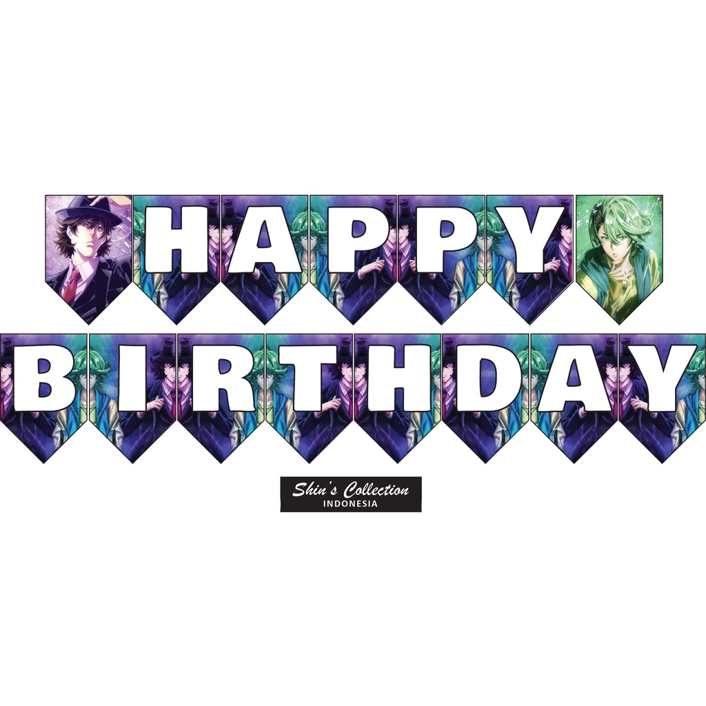 Jual Banner bunting flag happy birthday ulangtahun Kamen rider W Fuuto ...