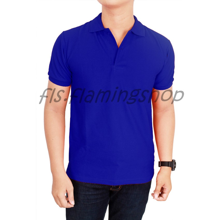 Jual Polo Shirt Biru Benhur Tshirt Polo Kaos Kerah Polo Kaos Polo Poloshirt Kaos Berkerah Baju