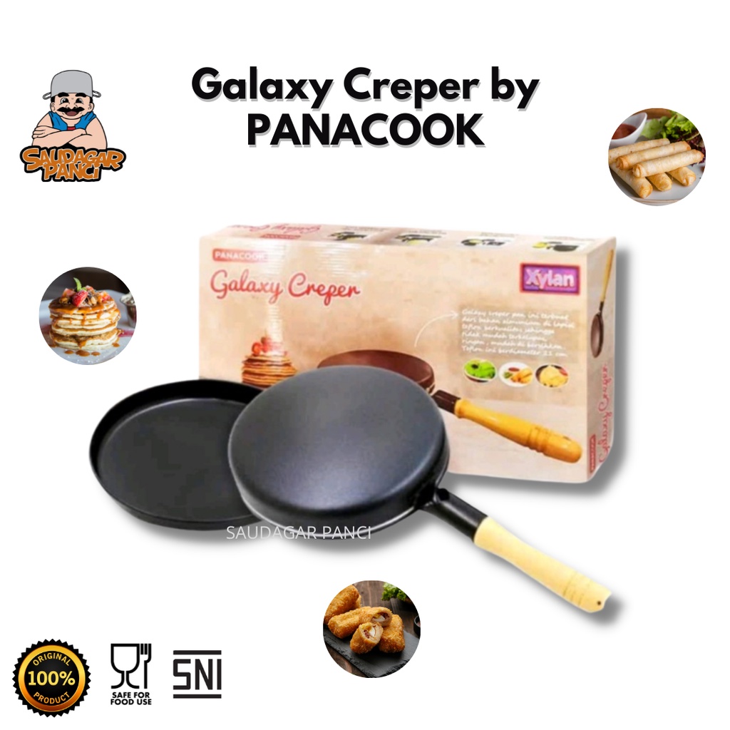 Jual crepes maker galaxy panacook 21cm / Wajan Kulit Risol Lumpia ...