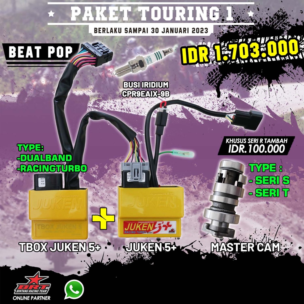 Jual PAKET TOURING 1 BEAT POP ESP BRT - ECU JUKEN 5+ DB/RT - MASTERCAM ...