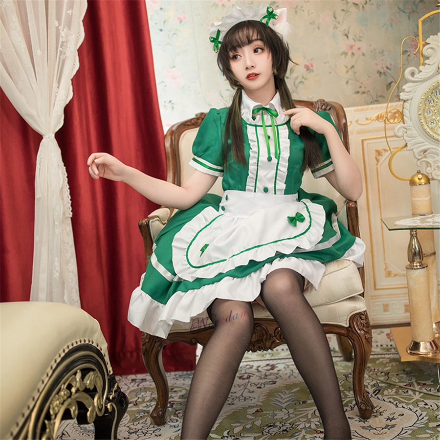 Jual PreOrder Sexy French Maid Costume Sweet Gothic Lolita Dress Anime ...