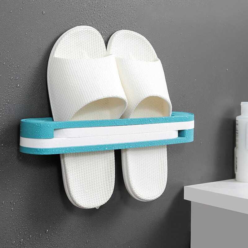 Jual Rak Sepatu 3 in 1 Slipper Wall Hanging Folding Rack Housewear ...