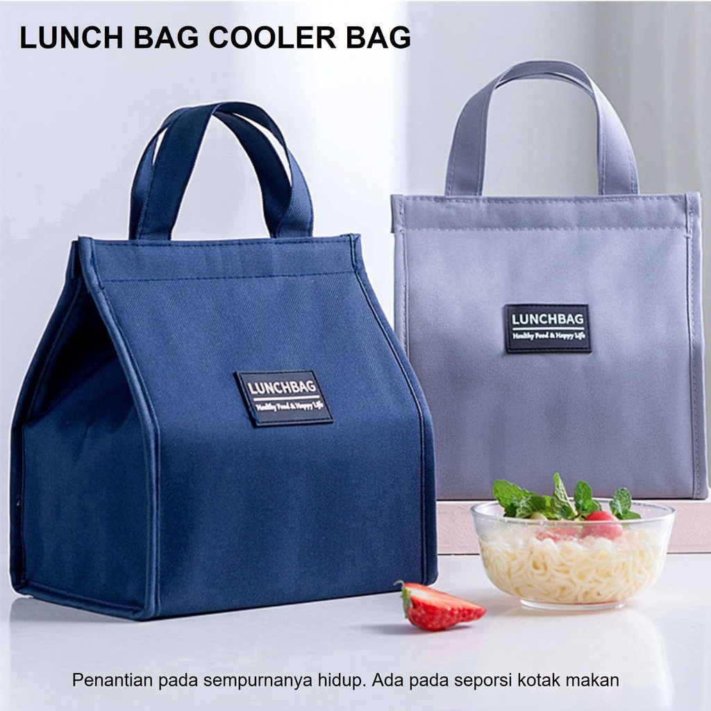 Jual Lunch Bag Box Makanan Alumunium Tas Bekal Lunch | Shopee Indonesia