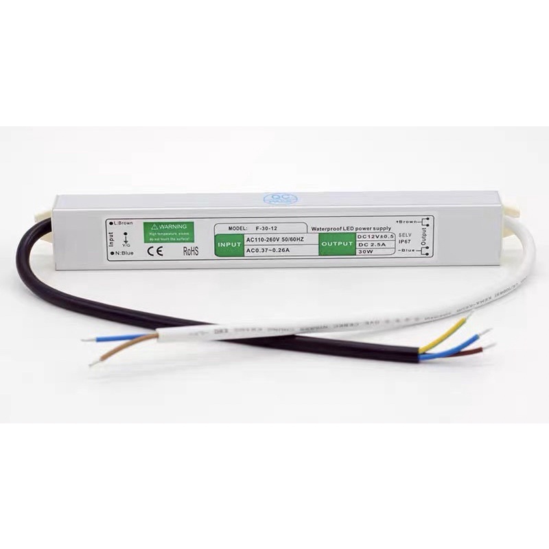 Jual Power supply aluminum waterproof/trafo kolam/adaptor strips led ...