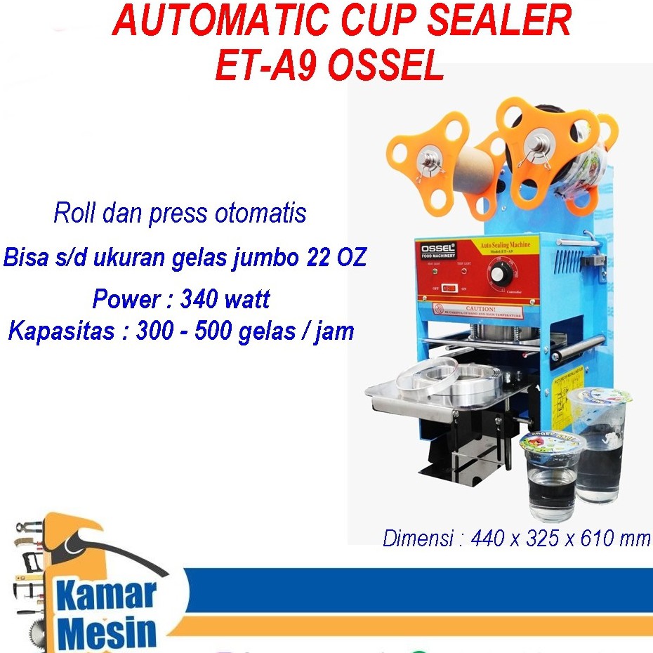 Jual Cup Sealer Otomatis Et A Ossel By Eton Press Tutup Gelas Plastik Otomatis Ossel Shopee