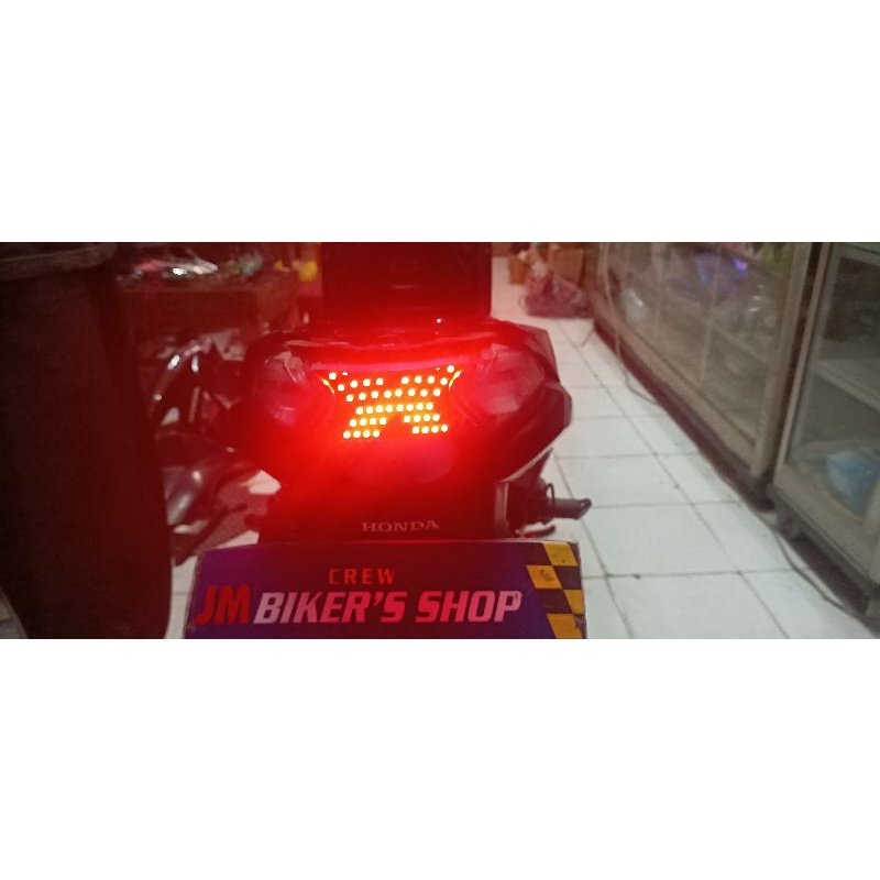 Jual LED 8 mode automatis model X Honda beat fi wajib DC | Shopee Indonesia