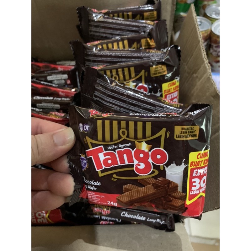 Jual Tango Wafer Chocolate Renceng Coklat Gr Gram Eceran Isi Sachet Shopee Indonesia