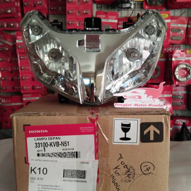 Jual Headlight Reflektor Lampu Depan Vario 110 Techno CBS Ori AHM