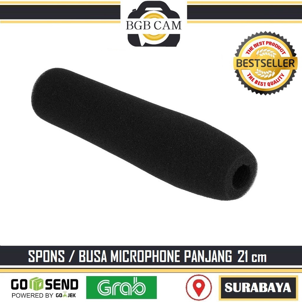 Jual Busa Sponge Microphone Panjang 21cm Spons Mikrofon Spon Shopee Indonesia