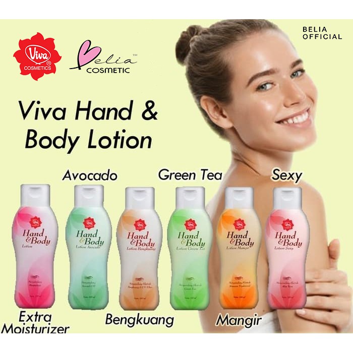 Jual BELIA Viva Hand & Body Lotion 100ml BPOM Halal | Shopee Indonesia