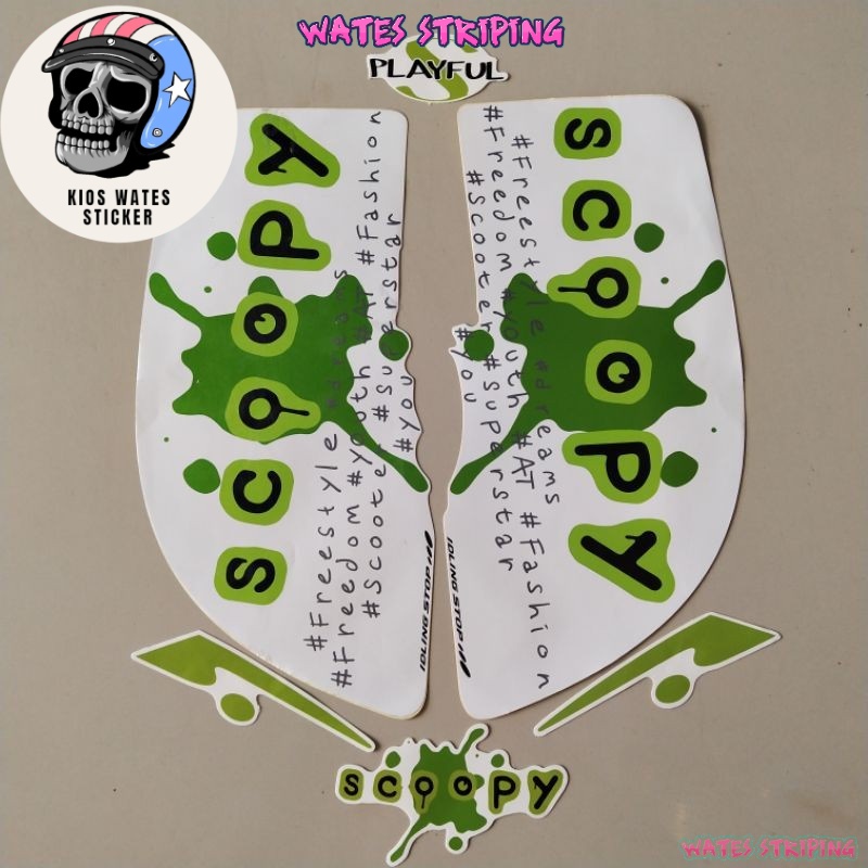 Jual stiker Striping Decal Polet Sticker motor honda scoopy 2017 ...
