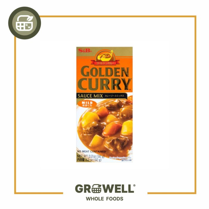 Jual S&B Golden Curry Mix Mild 92Gr | Shopee Indonesia