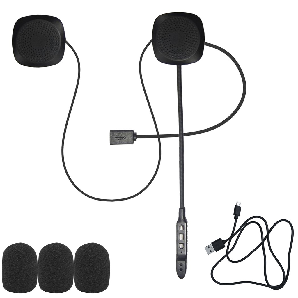 Jual Headset Helm Motor GOJEK Tempel Microphone Musik Bluetooth ...