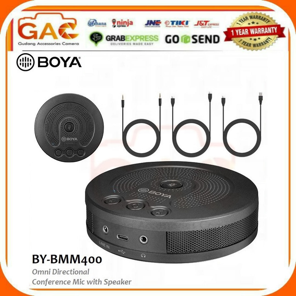 Jual BOYA BY-BMM400 Omnidirectional Conference Microphone with Speaker ...