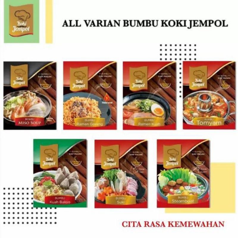 Jual KOKI JEMPOL BUMBU TOMYUM STEAMBOAT SUKI RAMEN MISO SOUP Shopee