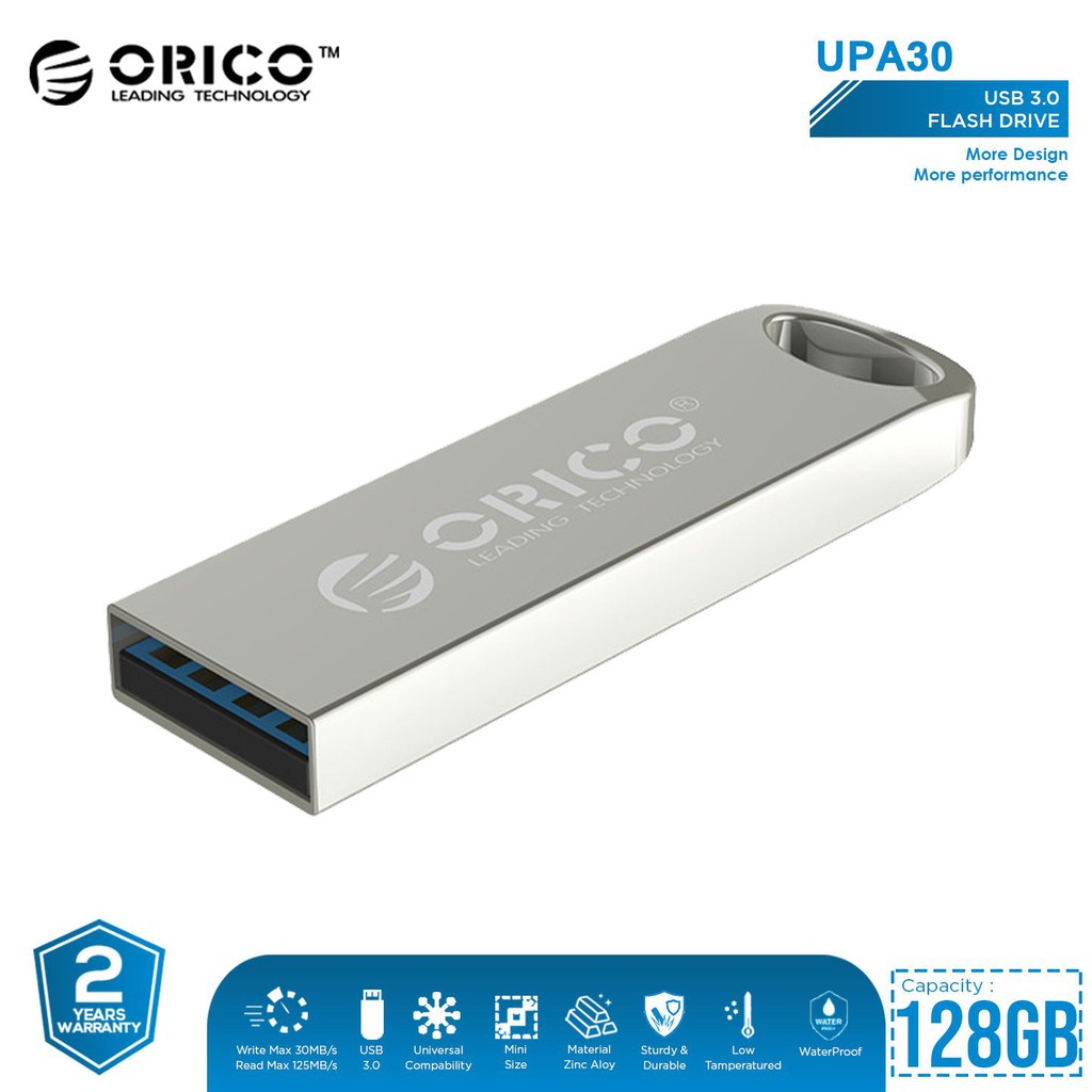 Jual ORICO - UPA30-128GB Flashdisk USB 3.0 Zinc Alloy Flash Drive ...