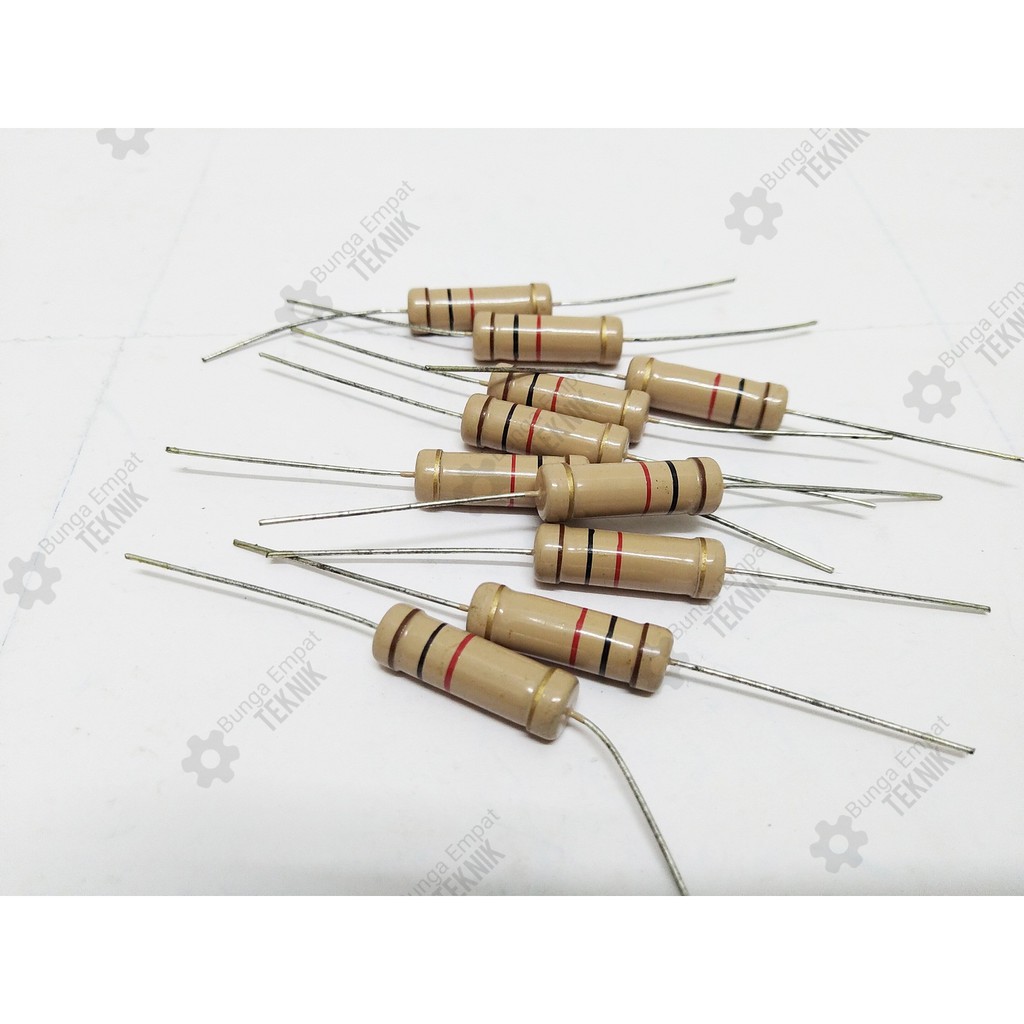 10 Pz 5W-1K 5% 5 Watt 1K Ohm 1Kohm Pellicola Carbonio Resi O - Foto 3