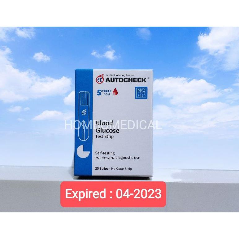 Jual Auto-Check Strip Gula Darah Isi 25 / Blood Glocose Autochek ...