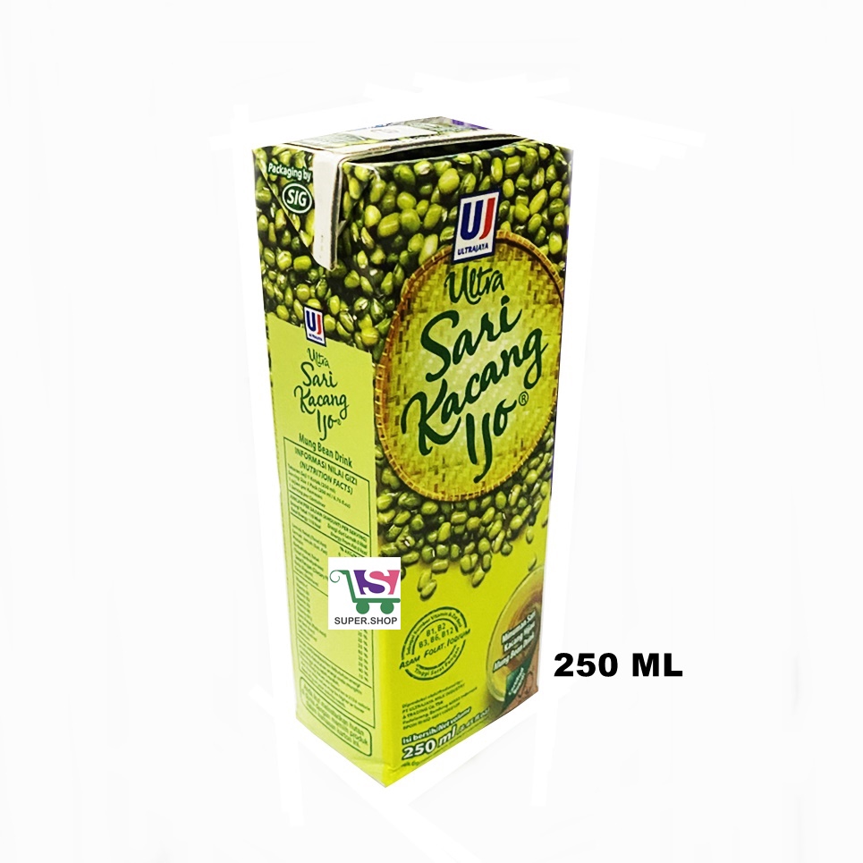 Jual Ultra Sari Kacang Ijo Hijau 250 Ml Shopee Indonesia