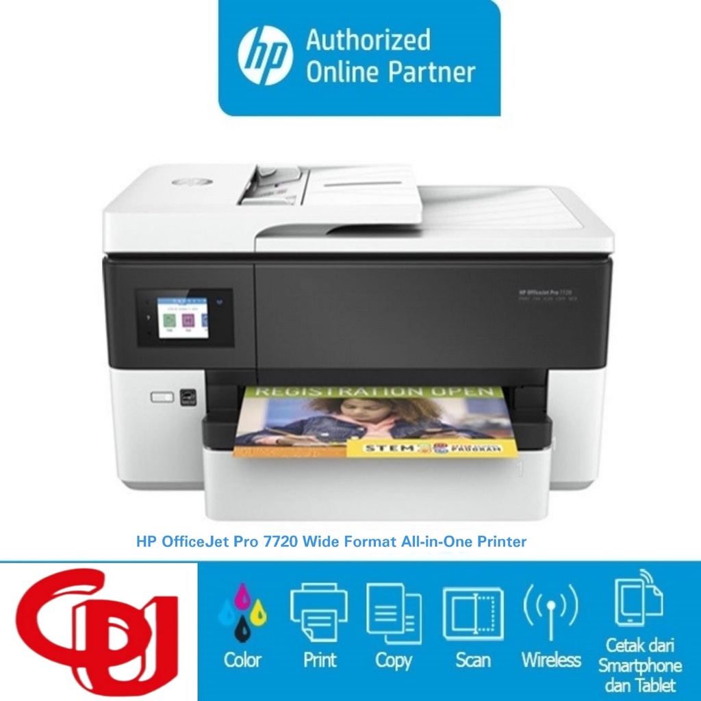 Jual HP OfficeJet Pro 7720 Wide Format All-in-One Printer (Y0S18A ...