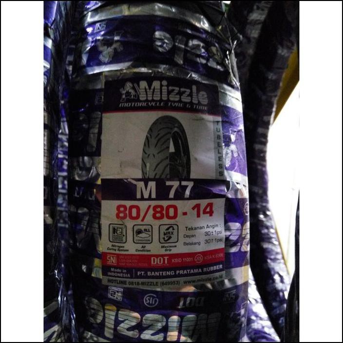 Jual Ban Motor Mizzle 80/8014 Ring 14 M77 Tubeless Murah & Original