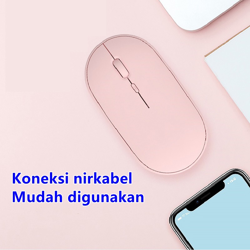 Jual Mouse slim 2.4 wireless mouse tanpa kabel | Shopee Indonesia