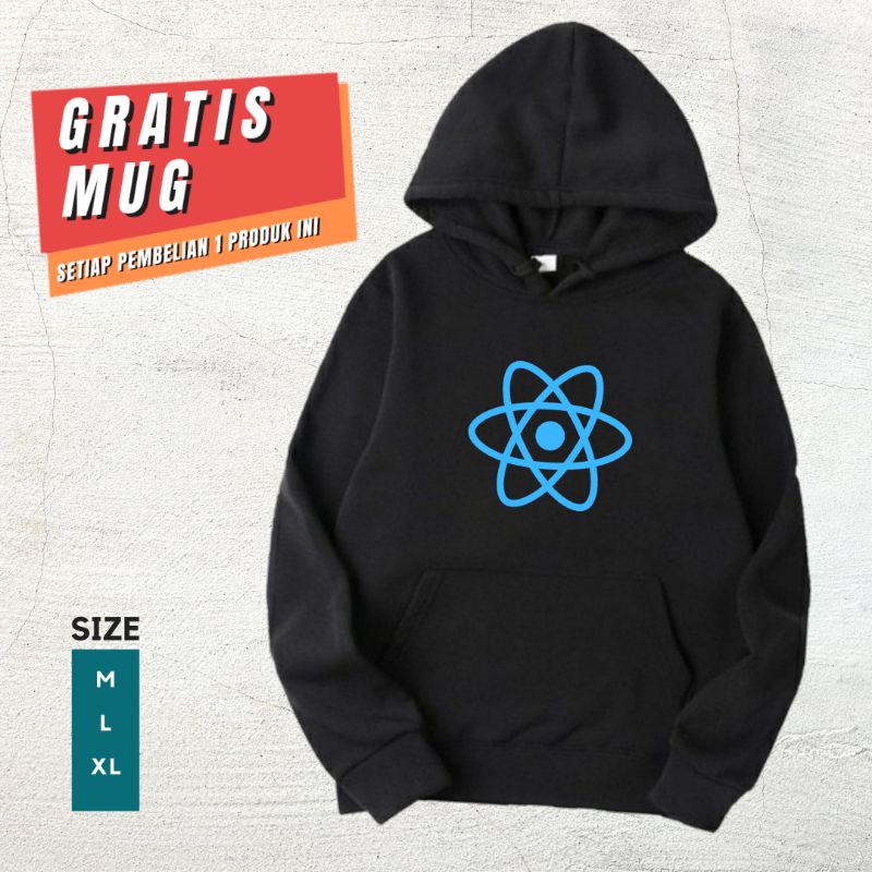 Jual JAKET HOODIE Cotton Fleece Programmer React Native React JS ...