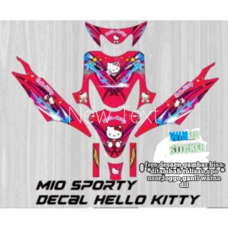Jual Decal moo sporty hello kitty | Shopee Indonesia
