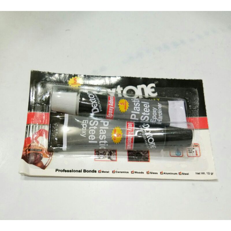 Jual Lem Epoxy Hitam Putih 5 menit 12g | Shopee Indonesia