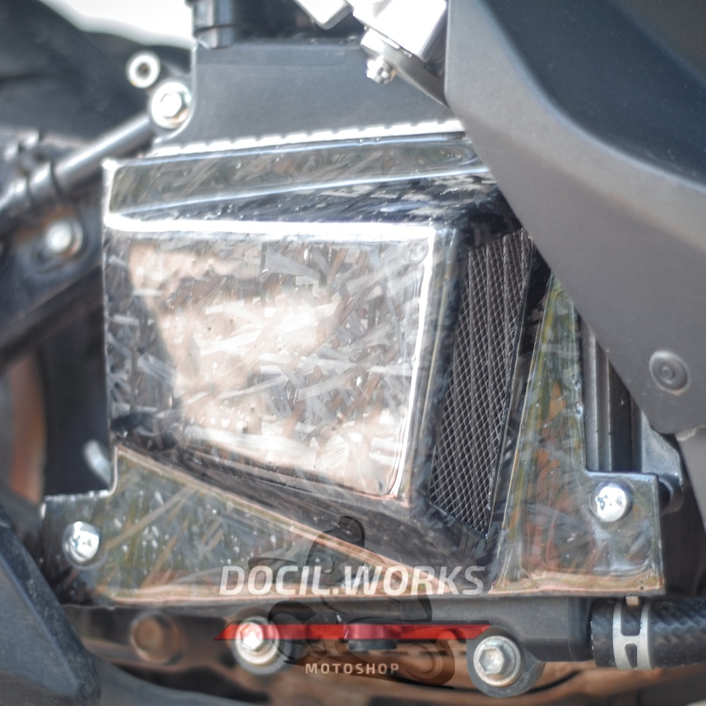 Jual Cover Radiator Forged Carbon Nmax Aerox PCX ADV Lexi Vario ...