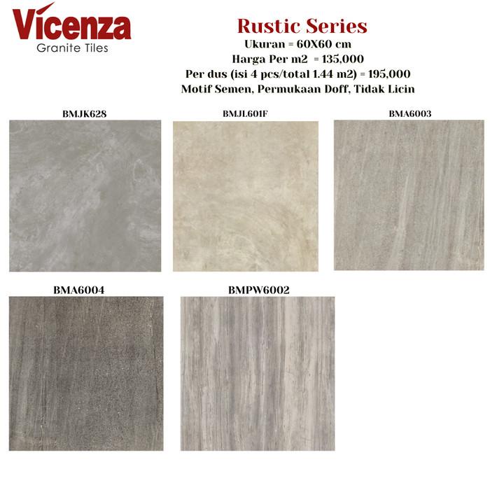 Jual Granit Tile 60x60 Rustic Motif Semen BMJL604F Lantai Dinding ...