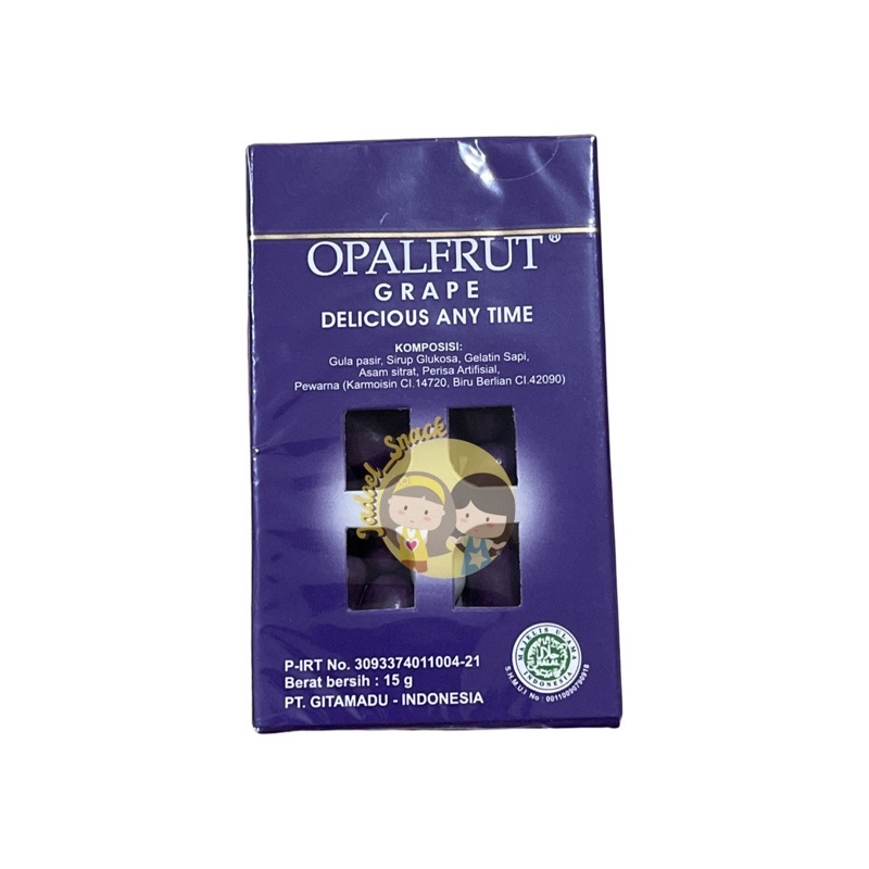 Jual Permen OPALFRUIT Jendela Mini 12 Gr Rasa Buah By Jadoel_Snack ...