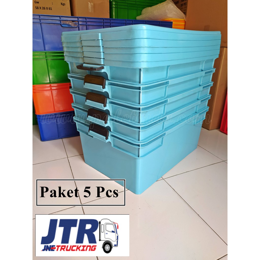 Jual Container Box Plastik Bahan Food Safe Standar Industri PAKET 5 Pcs ...