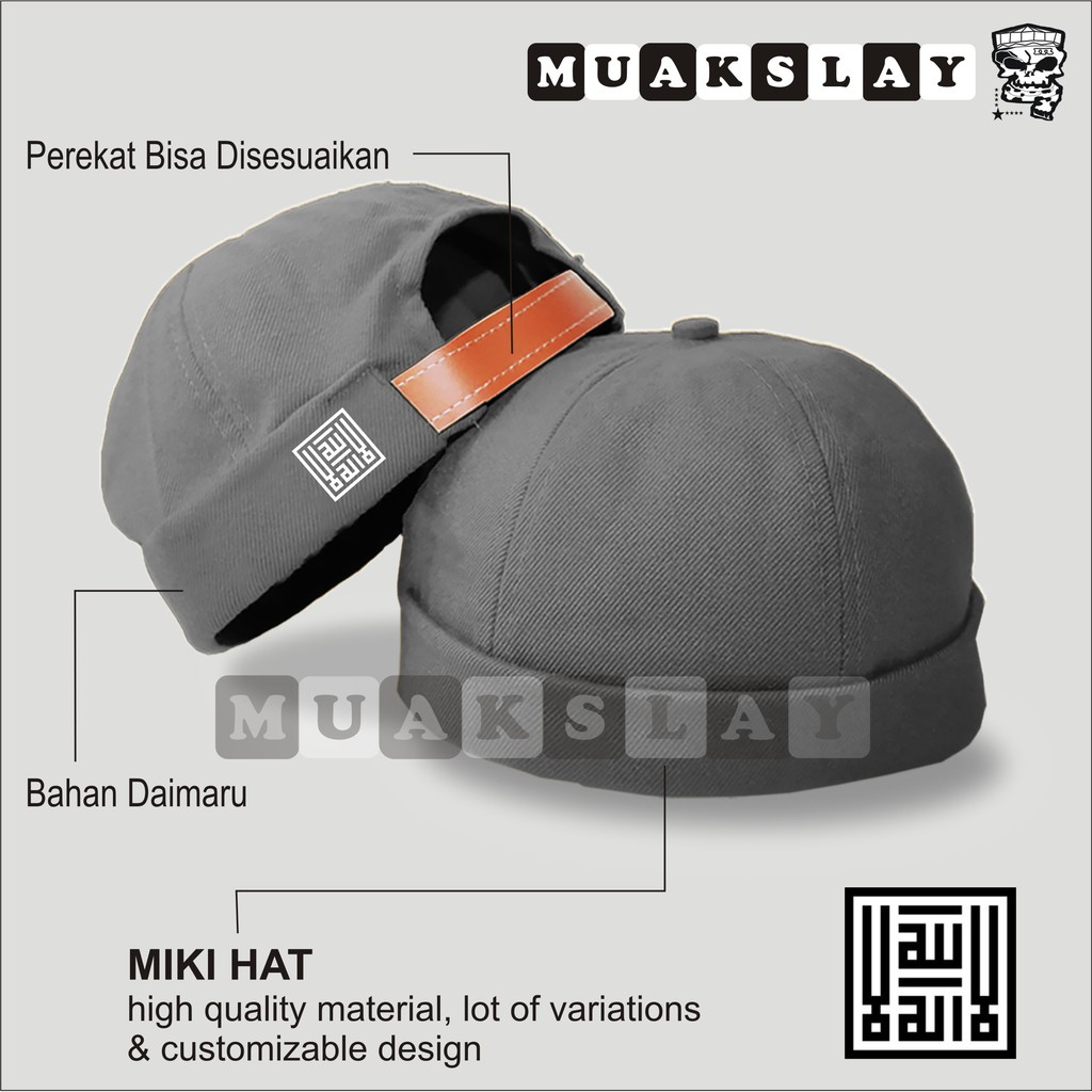 Peci Miki Hat DEWASA Topi Peci Miki Hat SYAHADAT OR GAMBAR CUSTOM Kopiah Peci UAS GROSIR DAN ECER