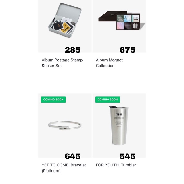 BTS  [Proof] FOR YOUTH. TUMBLER