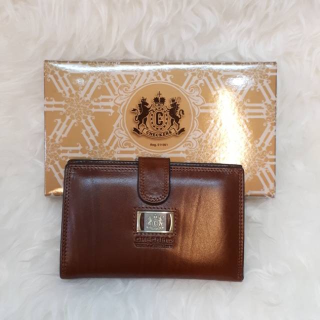 Jual 07N ORIGINAL DOMPET CHECKERS ITALY LEATHER | Shopee Indonesia