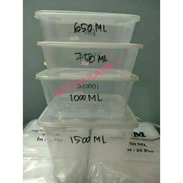 Jual Thinwall Dm Food Container Box Kotak Makanan Plastik 500ml 650ml