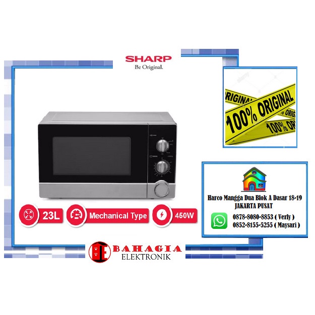 Jual Sharp R21D0(S)IN Microwave Silver Hitam Shopee Indonesia