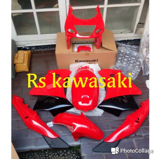 Jual Body full set ninja rr old merah original satu set full | Shopee ...